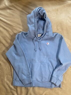 Champion Light Blue Hoodie Sweatshirt